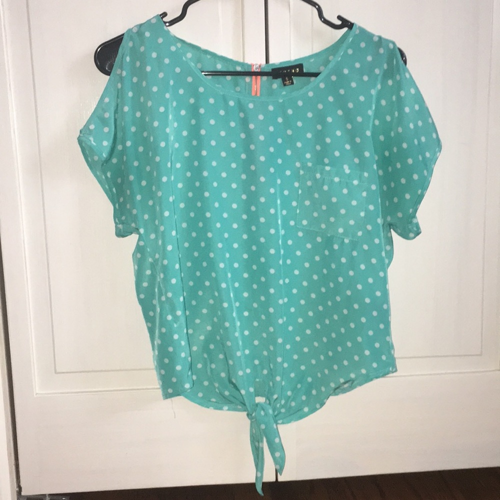 Polka dot blouse